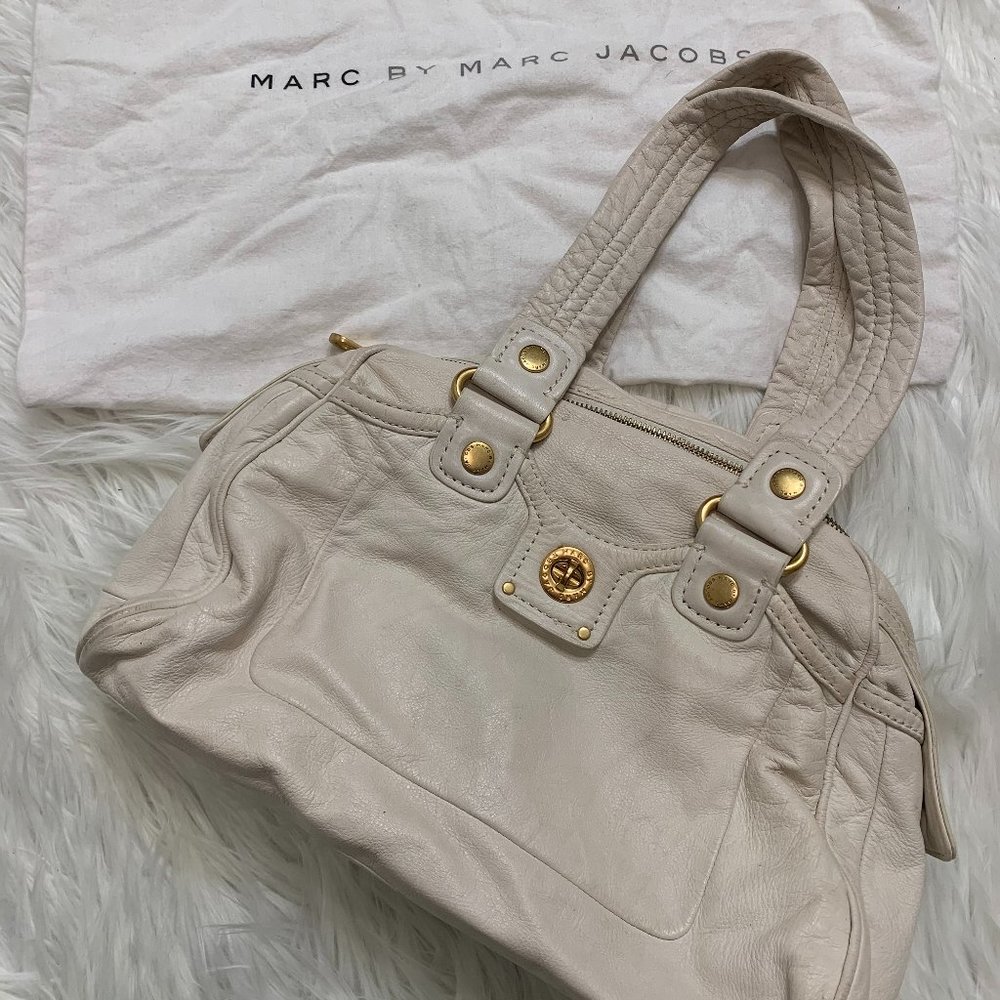 Marc by Marc Jacobs White Leather Satchel